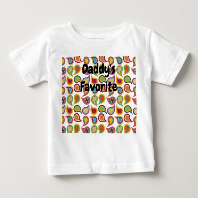 Camiseta De Bebé Paisleys atómicos (Anverso)