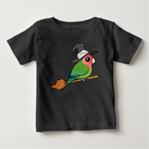 Camiseta De Bebé Pájaro adorable cara de melocotón de Halloween Bru