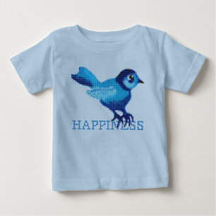 Camiseta De Bebé Pájaro azul de la felicidad