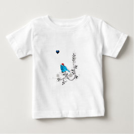 Camiseta De Bebé Pájaro azul en los Navidades