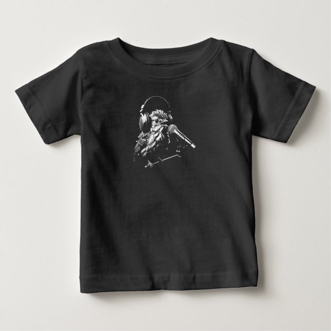 Camiseta De Bebé Pájaro Cantando (Anverso)