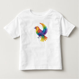 Camiseta De Bebé Pájaro colorido