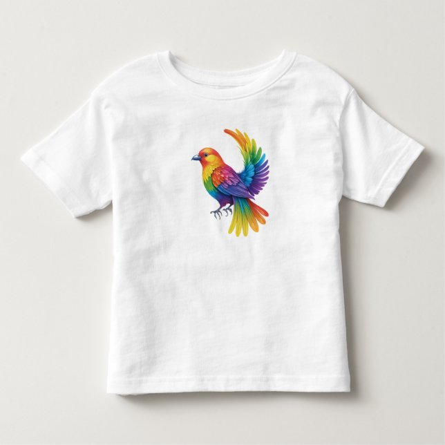 Camiseta De Bebé Pájaro colorido (Anverso)