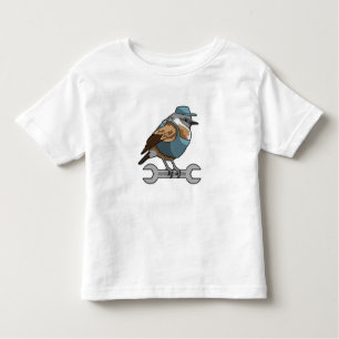 Camiseta De Bebé Pájaro como timonero con llave