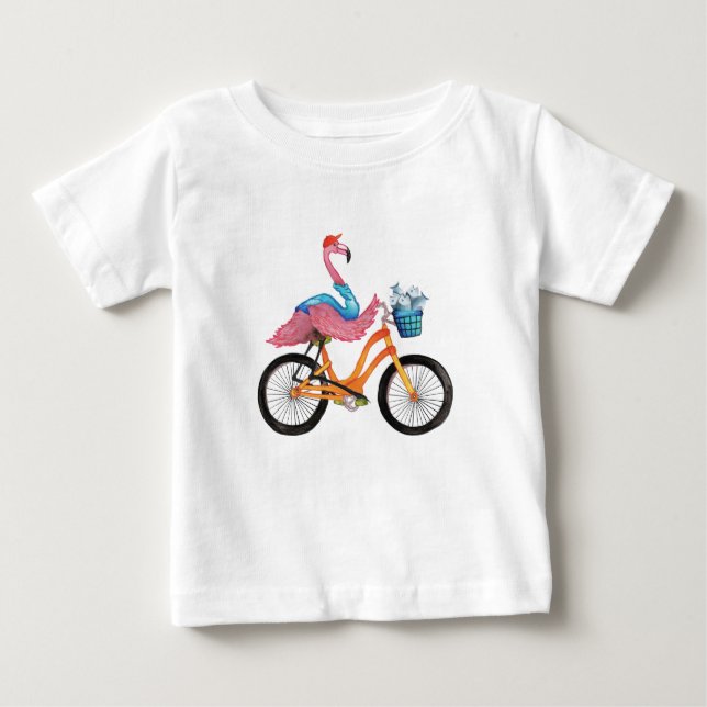 Camiseta De Bebé pájaro con una comida T-Shirt (Anverso)