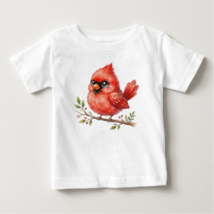 Camiseta De Bebé Pájaro del bosque-Cardinal lindo