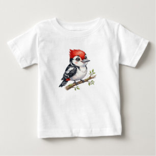 Camiseta De Bebé Pájaro del bosque-Carpintero lindo