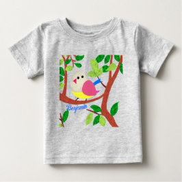 Camiseta De Bebé Pájaro en un árbol