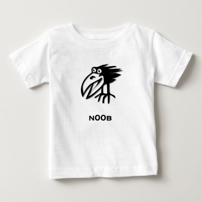 Camiseta De Bebé Pájaro n00b (Anverso)
