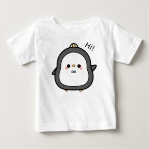 Camiseta De Bebé Pájaro, personaje, pingüino