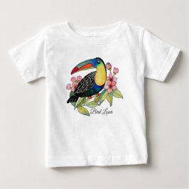 Camiseta De Bebé Pájaro Turco Acuático Con Flores