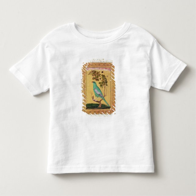 Camiseta De Bebé Pájaro verde, Mughal (aguazo en el papel) (Anverso)