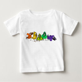 Camiseta De Bebé Pájaros coloridos Camiseta bebé