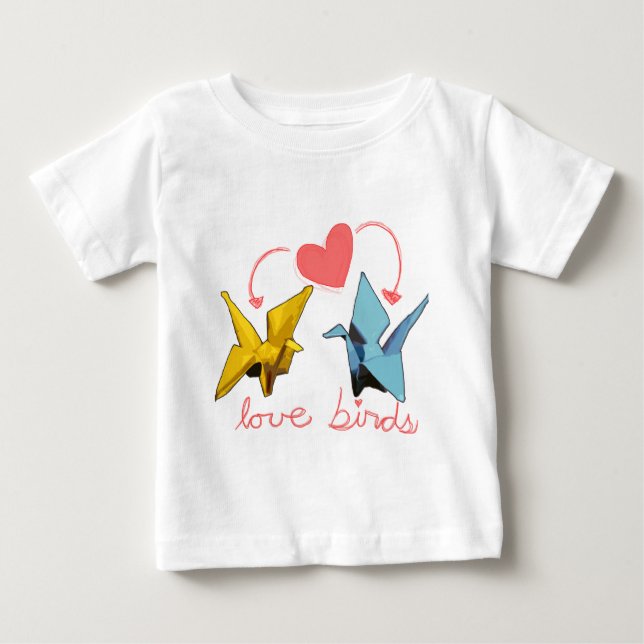 Camiseta De Bebé pájaros del amor (Anverso)