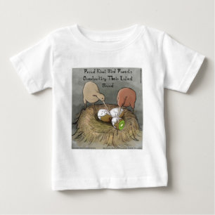 Camiseta De Bebé Pájaros Kiwi Divertidos Cuidando su Fruta