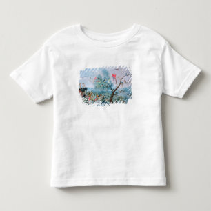 Camiseta De Bebé Pájaros tropicales en un paisaje