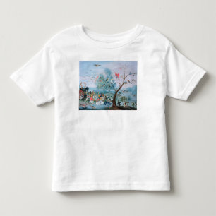 Camiseta De Bebé Pájaros tropicales en un paisaje