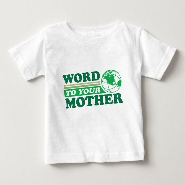 Camiseta De Bebé Palabra a su madre (Anverso)
