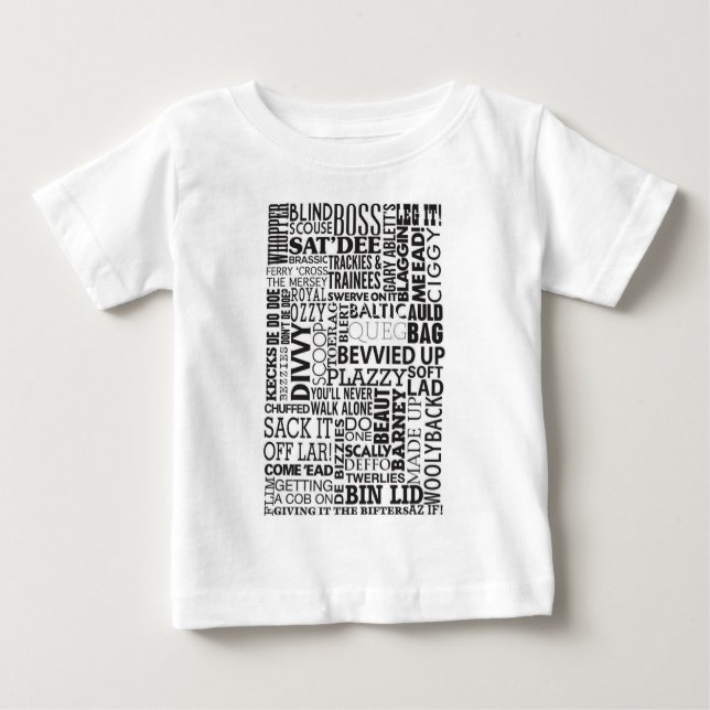 Camiseta De Bebé Palabras y frases de uso (Anverso)