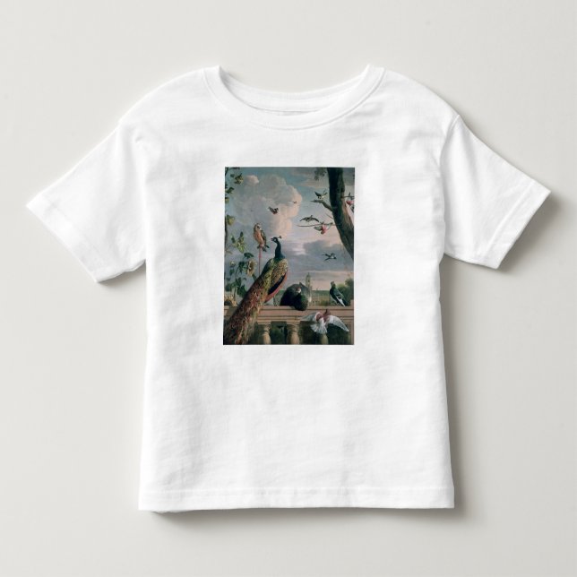 Camiseta De Bebé Palacio de Amsterdam con los pájaros exóticos (Anverso)