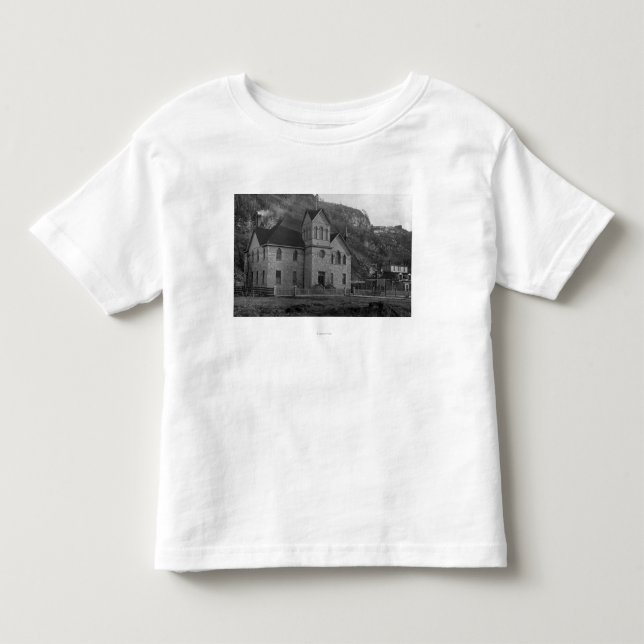 Camiseta De Bebé Palacio de Justicia en Skagway, fotografía de (Anverso)