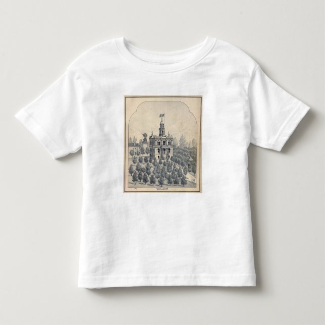 Camiseta De Bebé Palacio de Justicia, Fresno (Anverso)