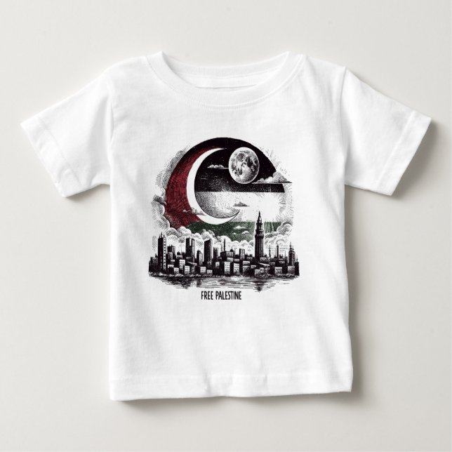 Camiseta De Bebé Palestina Libre (Anverso)