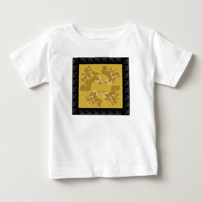 Camiseta De Bebé Paleta de Klimt (Anverso)