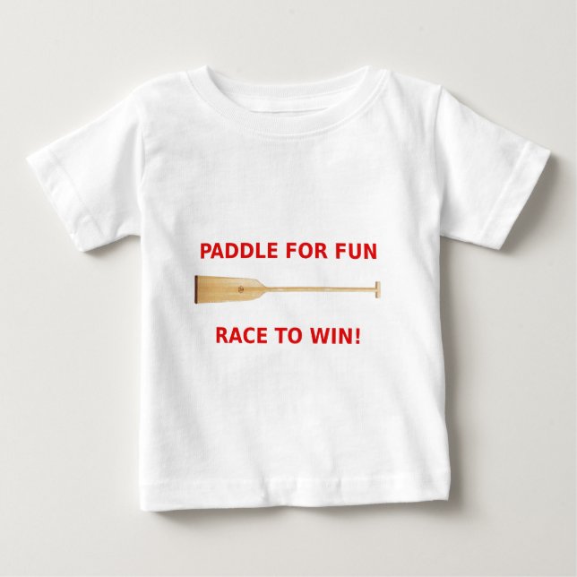 Camiseta De Bebé Paleta para la diversión, raza para ganar el (Anverso)