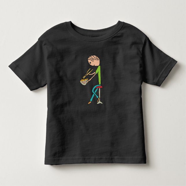 Camiseta De Bebé Palillos Y Fideos (Anverso)