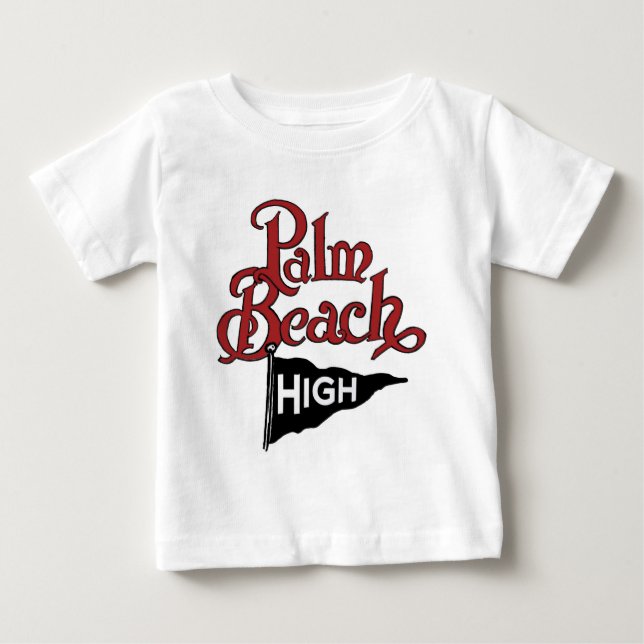 Camiseta De Bebé Palm Beach High #1 (Anverso)