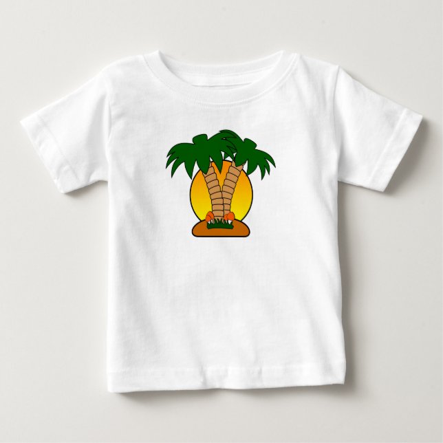 Camiseta De Bebé Palm Tree (Anverso)