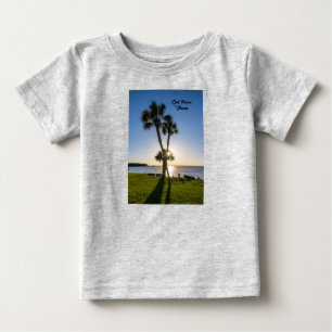 Camiseta De Bebé Palm Tree Scissors Silhouette Toddler T-shirt