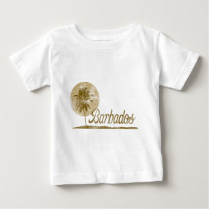 Camiseta De Bebé Palmera Barbados