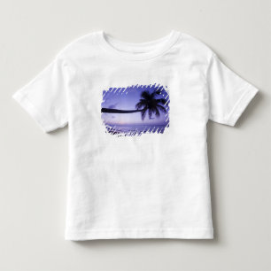 Camiseta De Bebé Palmera solitaria al atardecer, playa Coconut Grov