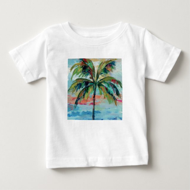 Camiseta De Bebé Palmera tropical del | (Anverso)