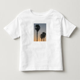 Camiseta De Bebé Palmeras al Atardecer