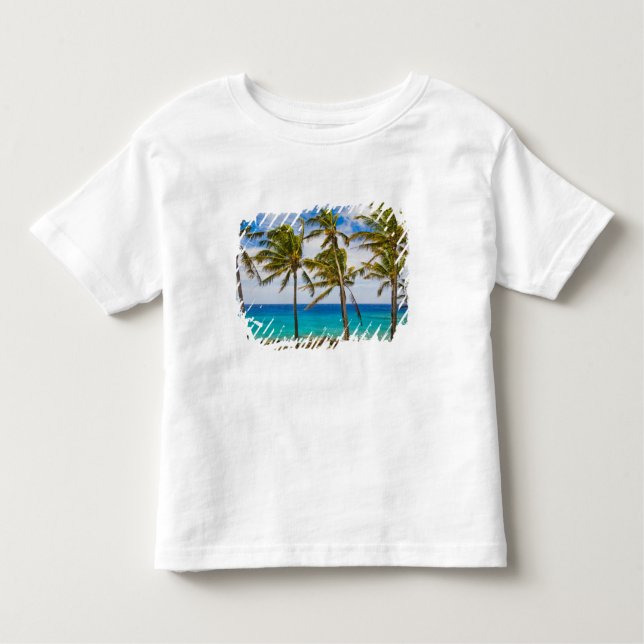 Camiseta De Bebé Palmeras de coco (Cocos nucifera) que se mecen (Anverso)