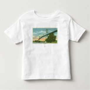 Camiseta De Bebé Palmo americano de la opinión internacional del