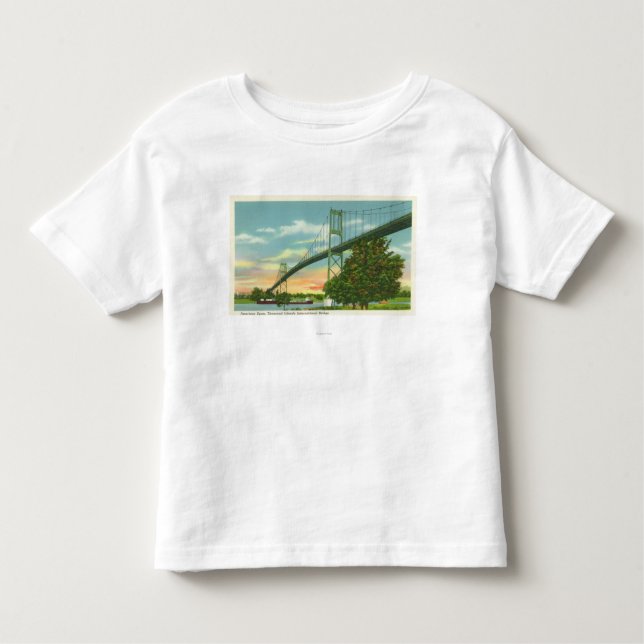 Camiseta De Bebé Palmo americano de la opinión internacional del (Anverso)