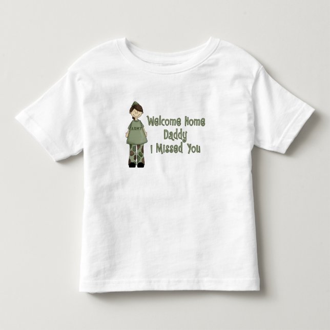 Camiseta De Bebé Palo de golf casero agradable del ejército del (Anverso)