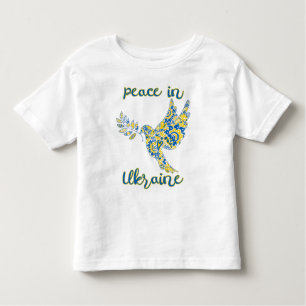 Camiseta De Bebé Paloma de la rama de olivo de la paz Colores de la