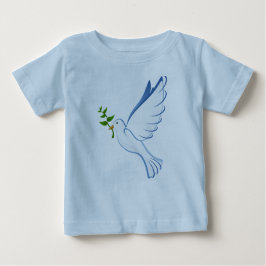 Camiseta De Bebé paloma de oliva voladora de paz