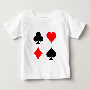 Camiseta De Bebé Palos de Cartas de Blackjack / Poker: Arte Vectori