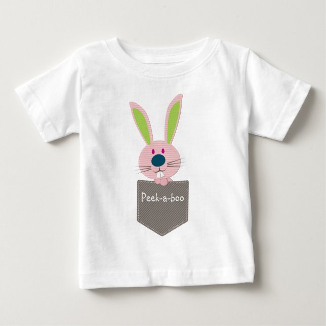 Camiseta De Bebé PALS DE BOLSILLO : Conejo 1 (Anverso)