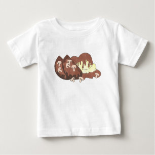 Camiseta De Bebé Pan de carne con patatas Comida de setas de setas