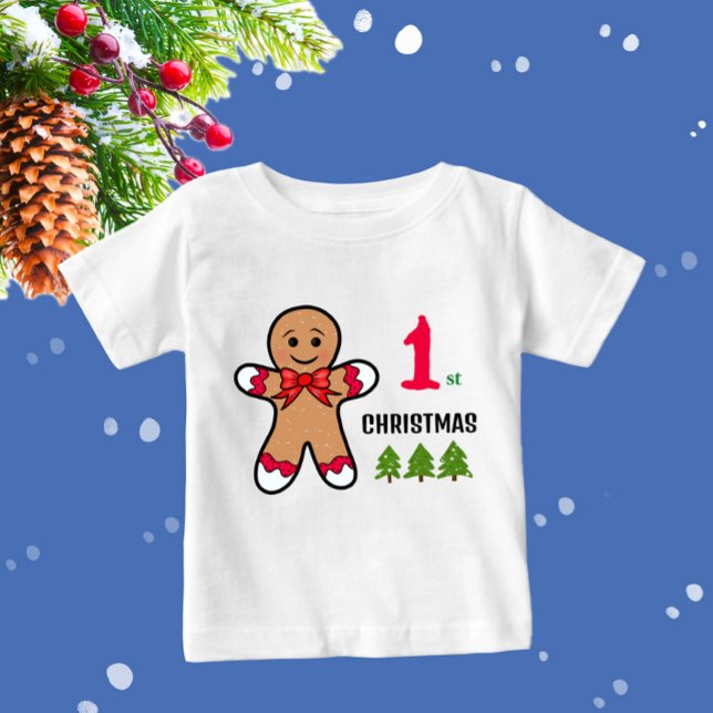 Camiseta De Bebé Pan de jengibre para Navidades de pelo (Subido por el creador)