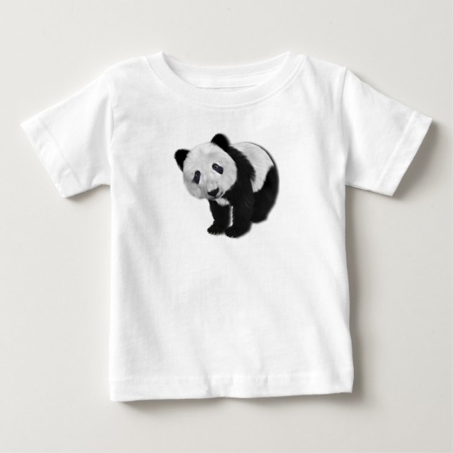 Camiseta De Bebé Panda. (Anverso)