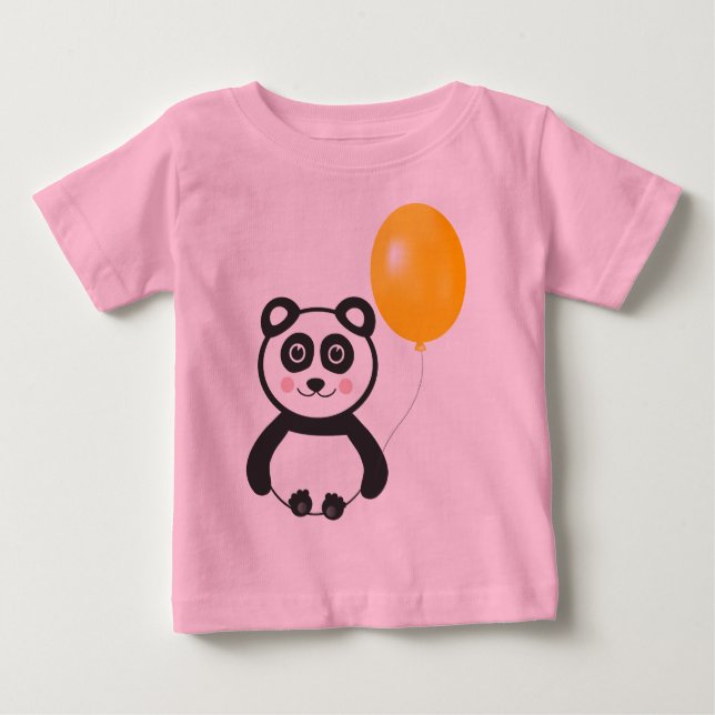 Camiseta De Bebé Panda alegre (Anverso)