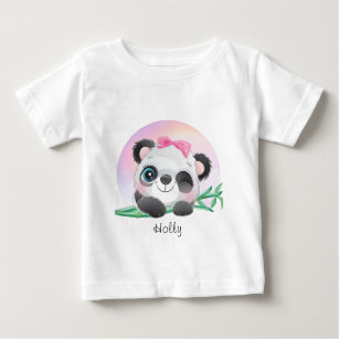 Camiseta De Bebé Panda Bamboo  